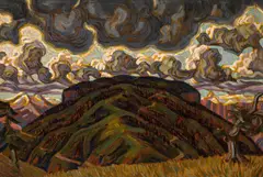 Ernst Nepo, Monte Sommano, 1919, oil on canvas