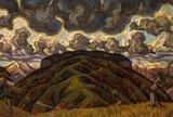 Ernst Nepo, Monte Sommano, 1919, oil on canvas