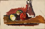 Herbert Boeckl, Still life with apples and carafe, ca. 1924, oil on canvas