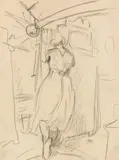 Rudolf Wacker, Ilse (the wife of the artist) in front of a mirror
