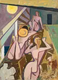 Frauenbad by Karl Hofer, 1953, oil on canvas, offered Jun 2016