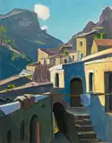 Franz Lerch, Motif from Ajaccio, ca. 1930, oil on canvas