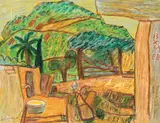 Eduard Bäumer, View on the mountains behind the Laboratorio