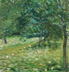 Richard Gerstl, Obstgarten (Kleines Gartenbild), oil on canvas
