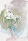 Siegfried Anzinger, Woman in a tree