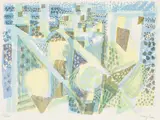 Eduard Bargheer, Ischia, 1965, 10 coloured lithographys with original portfolio; edition: 43/120