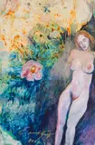 Ernst Fuchs, Sexobsessed, 2012, mixed media on paper; framed