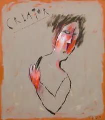 Gerhard Gepp, Creator, 2006, oil on canvas; framed