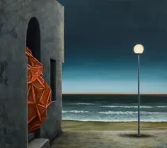 Gerhard Gepp, Ausbruch" (Outburst), 1997, oil on canvas; framed