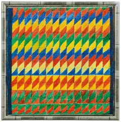 Hildegard Joos, Geometric composition, 2003, acrylic on canvas; unframed