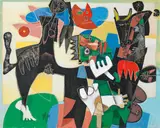 Christoph Kiefhaber, Untitled, 1997, oil on canvas; framed