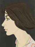 Alex Katz, Susan, 1976, coloured lithograph; edition: 98/175; framed