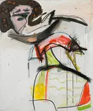 Jürgen Messensee, Infantin" Maria Theresa, 1983, mixed media on canvas; unframed