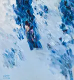 Malva (Omar Hamdi) Malva, Winter III, 1989, oil on wooden panel; framed