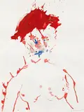 Otto Muehl, Untitled, 1985, watercolour on paper; framed