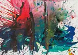 Otto Muehl, Untitled, 1988, mixed media on paper