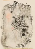 Untitled by Oswald Oberhuber, 1949, mixed media on paper; framed, sold Jun 2016