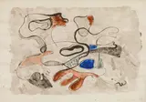 Oswald Oberhuber, Untitled, 1949, watercolour on paper; framed