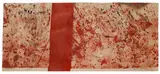 Untitled (from the 20. painting action of the Wiener Sezession 1987) by Hermann Nitsch, 1987, mixed media (oil und watercolour) on a slightly grained, brownish paper; framed, sold Jun 2016