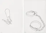 Hans Schabus, mixed lot out of two works, 1993, pencil on paper; framed