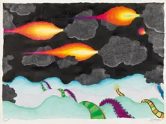 Walter Schmögner, 2009, 1970, mixed media on paper; unframed