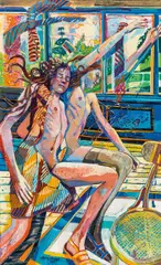 Heinz Stangl, Untitled, 1981, oil on canvas; framed