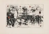 Antoni Tàpies, 1 2 3, 1975, etching, coloured on Arches-laid paper, edition: 69/75; unframed