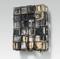 Untitled by Walter Weer, 2012, carboard, string, painted, offered Jun 2016