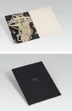 Otto Zitko, Otto Zitko (Folder Galerie Stadtpark), 1990, soot on acrylic panel in a book