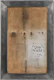 Erhellung der Magie" (Illumination of Magic) by Hans Bischoffshausen, 1959, PVC on partial grounded jute, perforated; framed, sold Jun 2016