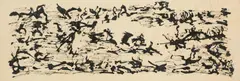 Henri Michaux, Untitled, 1963, India ink on paper; framed