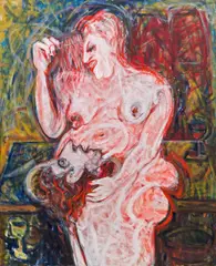 Adolf Frohner, Untitled, oil on canvas; unframed