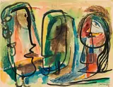 Asger Jorn, Three heads