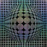 Victor Vasarely, Vega, 1972, collage; framed