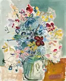 Emil Schumacher, Floral still life