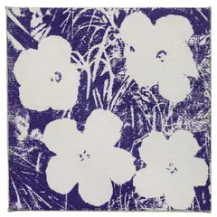 Andy Warhol, Flowers, 1964, silkscreen on linen; framed
