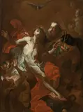 The Holy Trinity by workshop of Franz Anton Maulbertsch, c. 1763/64, oil on canvas, offered Apr 2016