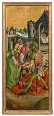 Master of the Florian-Winkler-Epitaph, Beheading of St. John the Baptist, c. 1485/90, oil on panel, parqueted