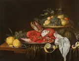 Still life with lobster and fruits by circle of Jan Davidsz. de Heem, c. 1640/50, oil on canvas, sold Apr 2016