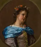 Francesco Guardi, Girl with a wreath of flowers in her hair