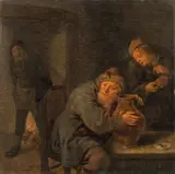 Jan Miense Molenaer, Peasants in an interior