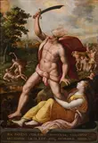 Gillis Coignet, Fury ("Ira"), oil on panel