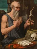 Francesco Ubertini, called Bacchiacca , circle of, Saint Jerome, c. 1540, oil on panel, unframed