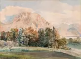 Rudolf von Alt, Evening at the Traunsee