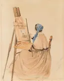 Franz Alt, Woman at the easel