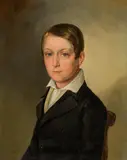 Franz Eybl, Portrait of a boy, oil on cardboard