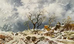 Remigius Adrianus Haanen, Winter landscape, 1893, oil on canvas