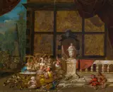 attributet to Frans Breydel, Merry Company, oil on canvas