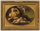 Ercole Procaccini der Jüngere amenable, Hagar and the angel, oil on panel