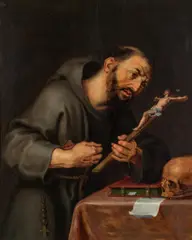 Jan Cossiers, Saint Francis of Assisi, oil on panel